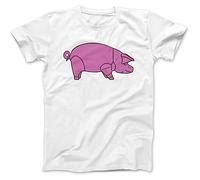 Bees Knees Tees Pig As Worn by Dave Gilmour T-Shirt White