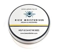 BEES of BRITAIN Pure & Unscented Face Cream - pH 5.5 Skin-Neutral Hydration - 99% Natural Origin - with Vitamin E & Grapeseed - Hypoallergenic Sensitive Skin Moisturiser - Vegan - UK Made - 100g