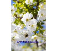 Bees on an Apple Tree Gratitude Journal: 6 x 9 100 lined pages hardcover notebook