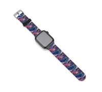 Bees on Flowers Funny Silicone Watch Band | Soft Replacement Wrist Bands Compatible with iWatch 38mm 40mm 42mm 44mm