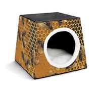 Bees on Hive Pet Hut Comfortable Nest for Pets Space Capsule Warm Soft Indoor Pet Shelter Space Pet House for Indoor Cats Small Dogs and Medium Animal