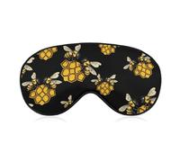 Bees on Top of Honeycombs Blackout Sleep Mask for Side Sleeper Soft Covers for Travel Essentials Nap