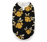 Bees on Top of Honeycombs Cute Dog Clothes Costume Cat Pajamas Puppy Gift Pet Sweater Coat Jacket
