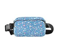 Bees on Yellow Women Men Teenagers Trendy Waist Pack Crossbody Bag for Shopping Sports Work, Cute Kawaii, One Size
