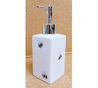 Bees Soap Dispenser Porcelain 200 ml 7 oz Bumblebee Busy Bees Liquid Pump Hand Decorated in UK