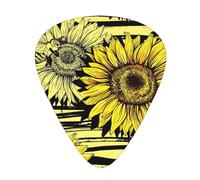 Bees Sunflowe Guitar Picks Set-Premium Abs Material,Various Thicknesses-Enhance Your Playing Experience