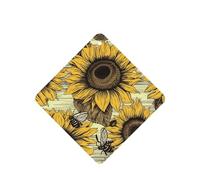 Bees Sunflower Car Air Fresheners 6 Pcs, Funny Hanging Car Air Fresheners Cute Long Lasting Scented Mirror Hanging Decoration Ornaments Gift Interior Decor Accessories For Men Women