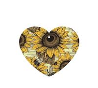 Bees Sunflower Car Air Fresheners 6 Pcs, Funny Hanging Car Air Fresheners Cute Long Lasting Scented Mirror Hanging Decoration Ornaments Gift Interior Decor Accessories For Men Women