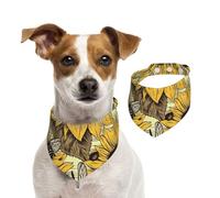 Bees Sunflower Dog Bandanas,Summer Bandanas for Dogs Washable Adjustable Dog Triangle Scarf Bibs Cute Pet Bibs for Medium Large Dogs Puppy and Cats Large