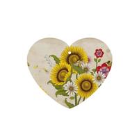Bees Sunflowers Daisy Rose Flowers Printing 10 Pcs Car Air Freshener Hanging Sheets Scented Hanging Sheets With Rope For Home