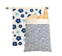 Bees Wax Bread Bag Portable Large Reusable Food Storage | Beeswax Homemade Bread Wrap for Adults Families Women