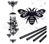 Bees Wind Chimes Outside Decor, Memorial Wind Chimes, Mobile Bee Bells, Music Wind Catcher, Bee Wind Chimes for Home, Tree, Yard, Patio, Garden Decoration, Gifts for Bee Lovers, Festival Gifts for Mom