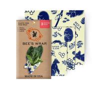 Bee's Wrap 3 Pack Eco-Friendly Reusable Food Wraps Bee's & Bears Print