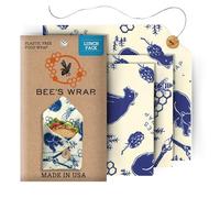 Bees Wrap Bees & Bears Lunch Pack, Set of 3 Wraps