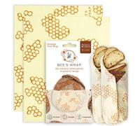 Bee's Wrap Beeswax Wraps for Bread - 2 Pack Beeswax Bread Wrap for Sourdough & Bread Storage - Made in USA Reusable Natural Food Wrap - & Honeycomb