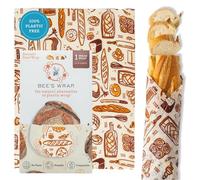 Bee's Wrap Beeswax Wraps for Bread - Beeswax Bread Wrap for Sourdough & Bread Storage - Made in USA Reusable Natural Food Wrap - Bakery Lane