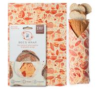 Bee's Wrap Beeswax Wraps for Food - Mushroom Magic Bread Wrap - Made in USA Reusable Bread Storage Bags - Organic & Eco-Friendly Alternative to Aluminum Foil, Sourdough Bags & Plastic Wrap