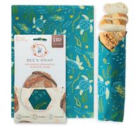 Bee's Wrap Beeswax Wraps for Food - Ocean Bread Wrap - Made in USA Reusable Bread Storage Bags - Organic & Eco-Friendly Alternative to Aluminum Foil, Sourdough Bags & Plastic Wrap