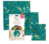 Bee's Wrap Ocean Print Set of 3 Assorted Size Wraps