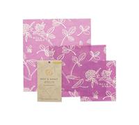 Bee's Wrap Food Wraps Assorted 3 Pack-Clover-Sustainable/Reusable Sandwich Wrap