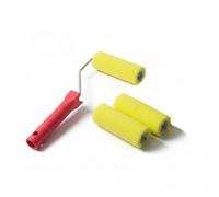 Beesavvy 10-Inch Foam Roller Set, Ergonomic Red Handle, Easy to Clean and Reusable, Compact Design, DIY Enthusiasts, Perfect for Walls, Ceilings, Doors, Indoor and Outdoor Use