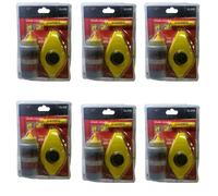 BeeSavvy 3-Piece Marking Tool Kit, Leak-Resistant Design, Suitable for Indoor and Outdoor, Anti-Slip Chalk Case, Suitable for Carpenters, Builders, Electricians, Plumbers, Tilers, Roofers (Pack of 6)