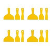 BeeSavvy 3pc Plastic Putty Kn-IFE Set, Flexible Scraper, Durable & Lightweight, Multipurpose Filling Spreader Tools, Wall Repair & Decorating Tool, Perfect for DIY, Painting, 37,75,150m (Pack of 4)