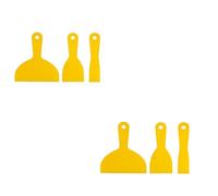 BeeSavvy 3pc Plastic Putty Kn-IFE Set, Flexible Scraper, Durable & Lightweight, Multipurpose Filling Spreader Tools, Wall Repair & Decorating Tool, Perfect for DIY, Painting, 37,75,150m (Pack of 2)