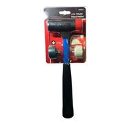 BeeSavvy 4-in-1 Multi Head Mallet, Interchangeable Soft & Hard Faces, Shock-Absorbing Handle, Durable and Long Lasting, Hammer for Carpentry, DIY, Assembly, Crafting, and General Repairs