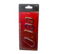 BeeSavvy 4-Piece Aluminium Spring Link Set, Lightweight, Multi-Colour, Carabiner Clips For Keys, Indoor And Outdoor Activities, Camping Gear, Backpacks, Travel Accessories & Everyday Utility