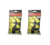 BeeSavvy 40pc Self-Adhesive Cable Tie, ABS Adhesive Bases, Durable, Easy to Use, Versatile and Reliable, Secure Cable Management for DIY, Home, Office, Garden, Cable Ties Upto 7.2mm, (Pack of 2)