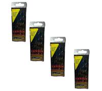 BeeSavvy 5-Piece Wood Drill Bit Set, Carbon Steel Wood Drill Bits, Precision Cutting, Pointed Tips, Perfect for Woodworking, Carpentry, DIY & Professional Use, 4 to10mm (Pack of 4)