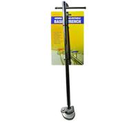 BeeSavvy Adjustable Basin Wrench, Pivoting Jaw & Telescopic Shaft, Sliding T-Handle, Product for Tight Spaces, Plumbing Repairs, Sink Fittings, Tap Nuts & Hard-to-Reach Fixtures 400mm