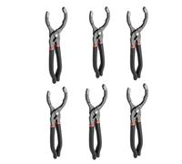 BeeSavvy Angled Oil Filter Pliers, Non-Slip Soft Grip Handle, Wide Jaw Opening, Precision Teeth for Secure Hold, Durable Steel Construction for Mechanics, Car Maintenance, 12inch (Pack of 6)