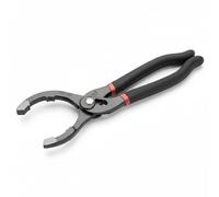 Beesavvy Angled Oil Filter Pliers, Non-Slip Soft Grip Handle, Wide Jaw Opening, Precision Teeth for Secure Hold, Durable Steel Construction for Mechanics, Car Maintenance, and Garage Use, 12inch