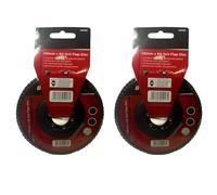 BeeSavvy Blackspur Grit Flap Disc, Rust,Smooth Finish & Fast Material Removal, Universal 4.5-Inch Flap Disc, Aluminium Oxide Sanding & Grinding Wheel for Metal,115mm x 60 (Pack of 2)