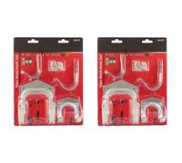 BeeSavvy Blackspur Shed Hook Set, Wall Hooks Hang, Storage Hooks for Garage, Workshop & Garden Organization, Includes Screws for Easy Mounting,10 pcs (Pack of 2)