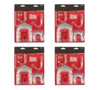 BeeSavvy Blackspur Shed Hook Set, Wall Hooks Hang, Storage Hooks for Garage, Workshop & Garden Organization, Includes Screws for Easy Mounting,10 pcs (Pack of 4)