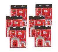 BeeSavvy Blackspur Shed Hook Set, Wall Hooks Hang, Storage Hooks for Garage, Workshop & Garden Organization, Includes Screws for Easy Mounting,10 pcs (Pack of 6)