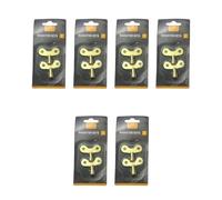 BeeSavvy Brass Radiator Keys, Corrosion-Resistant Construction, Compact and Lightweight, Wing-Grip Design, Universal Fit, Long-Lasting Reliability, Easy-to-Use, Effortless Operation, (Pack of 6)