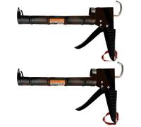 BeeSavvy Caulking G-u-n, Sealant Applicator for Silicone, Comfortable Non-Slip Handle, Rust-Resistant, Drip-Free Design, Ideal for Home Repairs, Construction, and Professional Use, (2 Pcs)