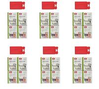 BeeSavvy Chalk & Eraser set, Easy Grip, Lightweight, Quick Erasing Action, Board-Safe, Perfect for Blackboards, Green Boards, Teaching, Tutoring, Office Planning, Kids Drawing (Pack of 6)