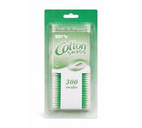 BeeSavvy Cotton Swabs, 100% Pure Cotton Tips, Double-Sided Design, Precision Cleaning, Strong Flexible Sticks, Craft and DIY Projects, Lint-Free Performance, Smooth Rounded Tips, 300 Pack