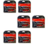 BeeSavvy Duty Staple Tool, Powered Spring Action, Easy-Load Mechanism,500 Staples Included, Perfect for Upholstery, Carpentry, Home Repairs, DIY Projects, Office Use, 6.35mm & 7.95mm, (6 Pcs)