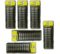 BeeSavvy Electrical Terminal Block Strip with Screws, Connector Strip for Safe and Secure Wiring, Heat-Resistant, Easy Storage and Portability, Designed for Electricians, Technicians, (Pack of 6)