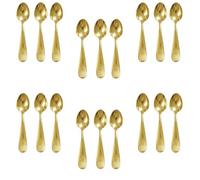 BeeSavvy Gold Stainless Steel Dinner Spoon, Elegant Serving Spoon, Long-Lasting Shine, Rust-Resistant, Comfortable Grip, Perfect for Serving Rice, Curries, Desserts, Soups, Easy to Clean, (18 Pcs)