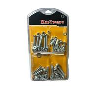 BeeSavvy Hardware Fastener Assortment Set, Durable Steel Construction, Rust-Resistant, Indoor and Outdoor Use, Versatile Hardware Kit, Bolts & Washers for DIY Projects, Home Repairs,Furniture Assembly