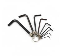 BeeSavvy Hex Key Ring Set, Compact, Durable, Allen Wrench Set for Assembly, Repairs, and Maintenance, Easy-to-Carry Design for Professionals and DIY Use, 10Pcs