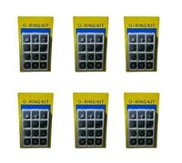 BeeSavvy O-Ring Kit, DIY enthusiasts, Plumbers, Automotive Technicians, Long-Lasting Sealing, Portable, Automotive Repairs, Leak Prevention, Pressure Resistance, Plumbing, Easy To Use, (Pack of 6)