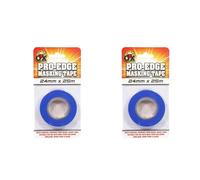 BeeSavvy Pro-Edge Masking Tape, DIY Enthusiasts, Interior Decorators, Durable, Flexible, Easy-To-Tear, Perfect For Walls, Trim, Skirting Boards, Doors, Windows, Long-Lasting Reliability (Pack of 2)